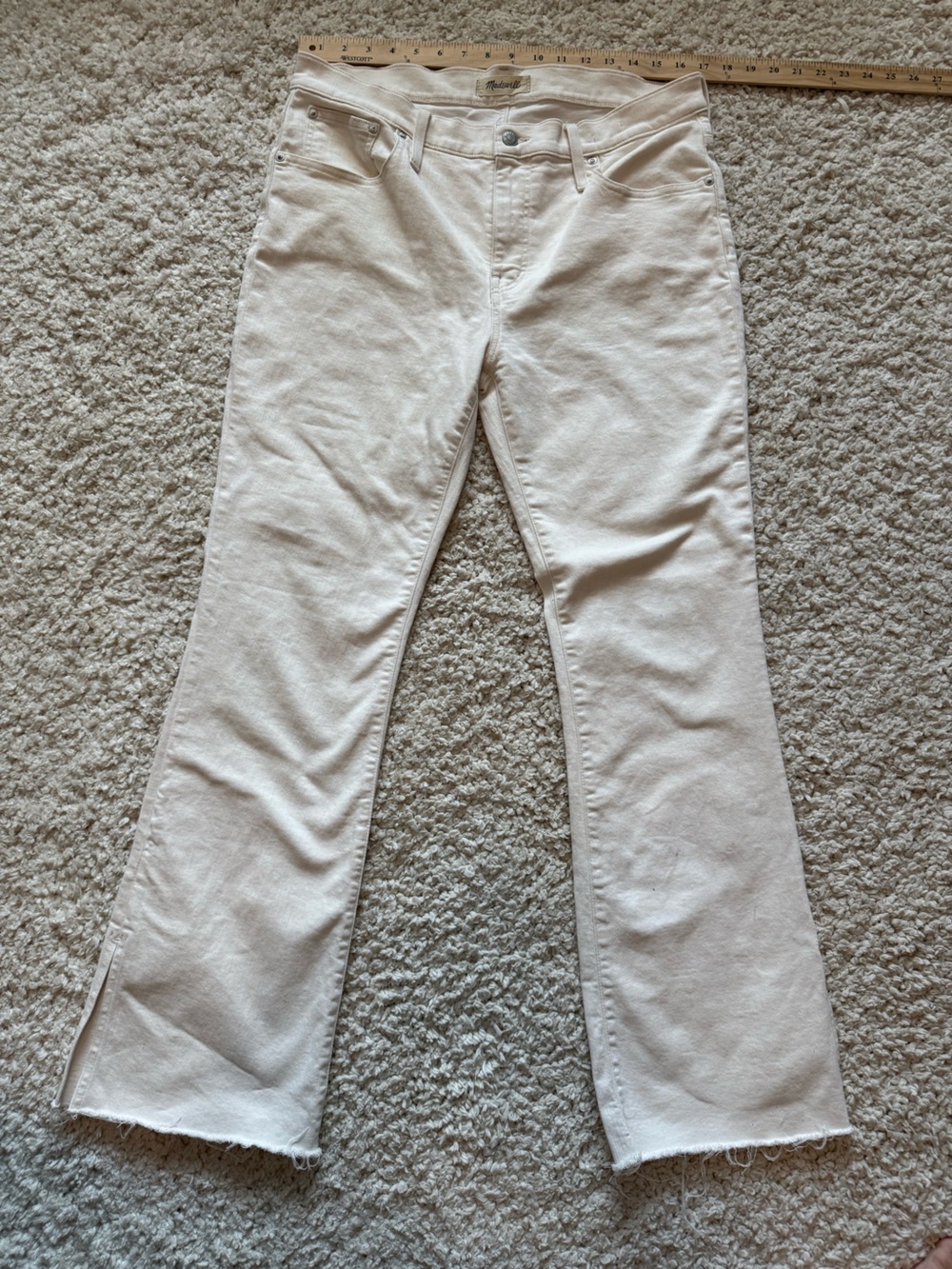 Madewell Cream Skinny Jeans